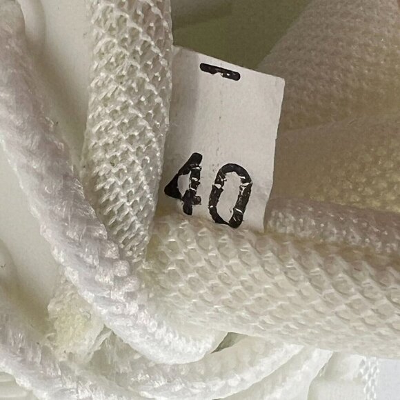 Womens Ivory Low Top Mesh Lace Up Athletic Sneakers Size 9 Running Shoes - Picture 10 of 10